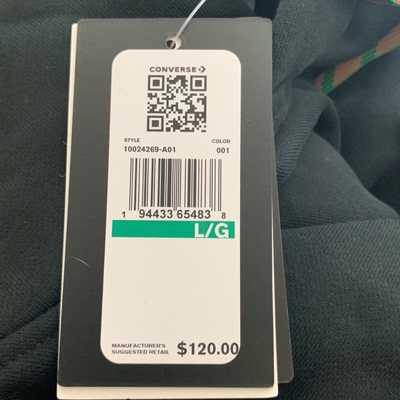 LIMITED EDITION CONVERSE BASKETBALL LIVE FREE BARRIERS HOODIE-SIZE LARGE -NWT - Picture 6 of 7